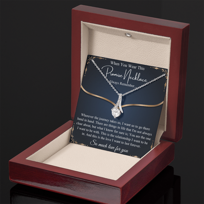 Romantic Birthday Gift, Promise Necklace
