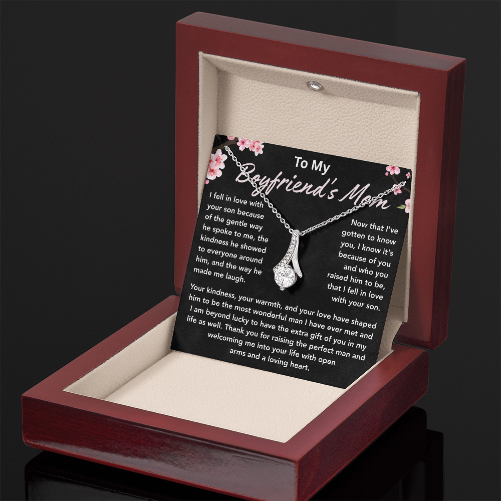 To My Boyfriends Mom Necklace, Necklace Gifts for Boyfriends Mom