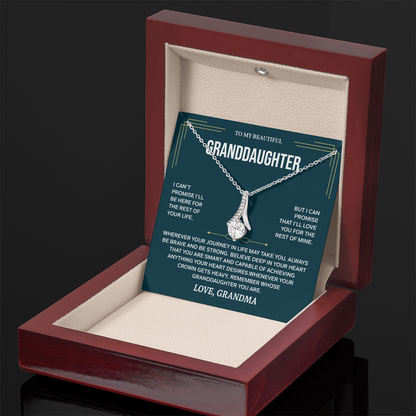 To My Granddaughter Necklace, Necklaces for Granddaughters