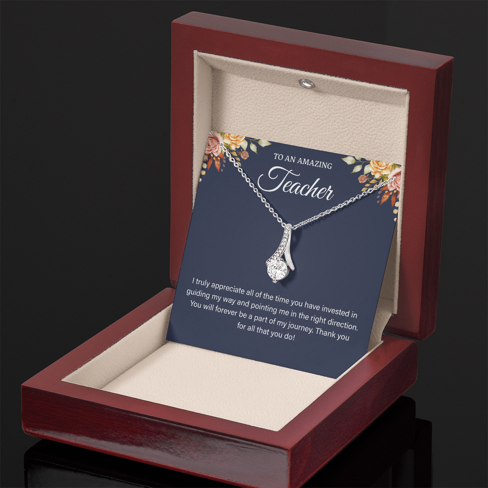 Necklace for Teacher, Teacher Gifts from Student