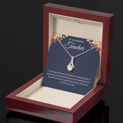 Necklace for Teacher, Teacher Gifts from Student