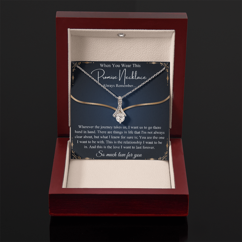 Romantic Birthday Gift, Promise Necklace