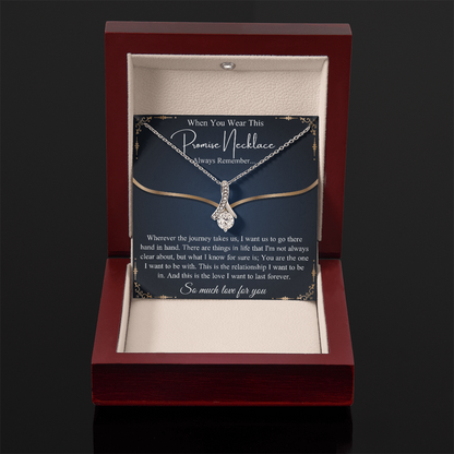 Romantic Birthday Gift, Promise Necklace