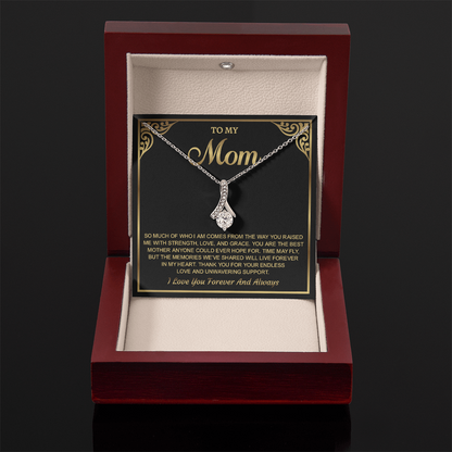 To My Mom Alluring Beauty Necklace – Birthday Gift for Mom, Best Mom Gifts, Jewelry Gift, Mom Necklace