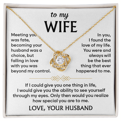 Wife Necklace, Anniversary Gifts for Wife