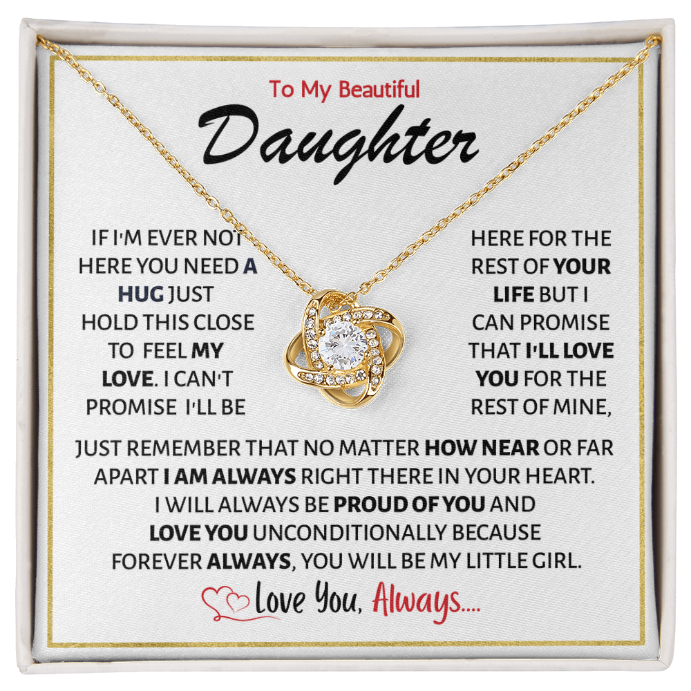 Daughter Necklace From Dad or Mom, She glows effortlessly wearing this piece