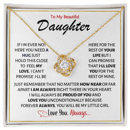 Daughter Necklace From Dad or Mom, She glows effortlessly wearing this piece