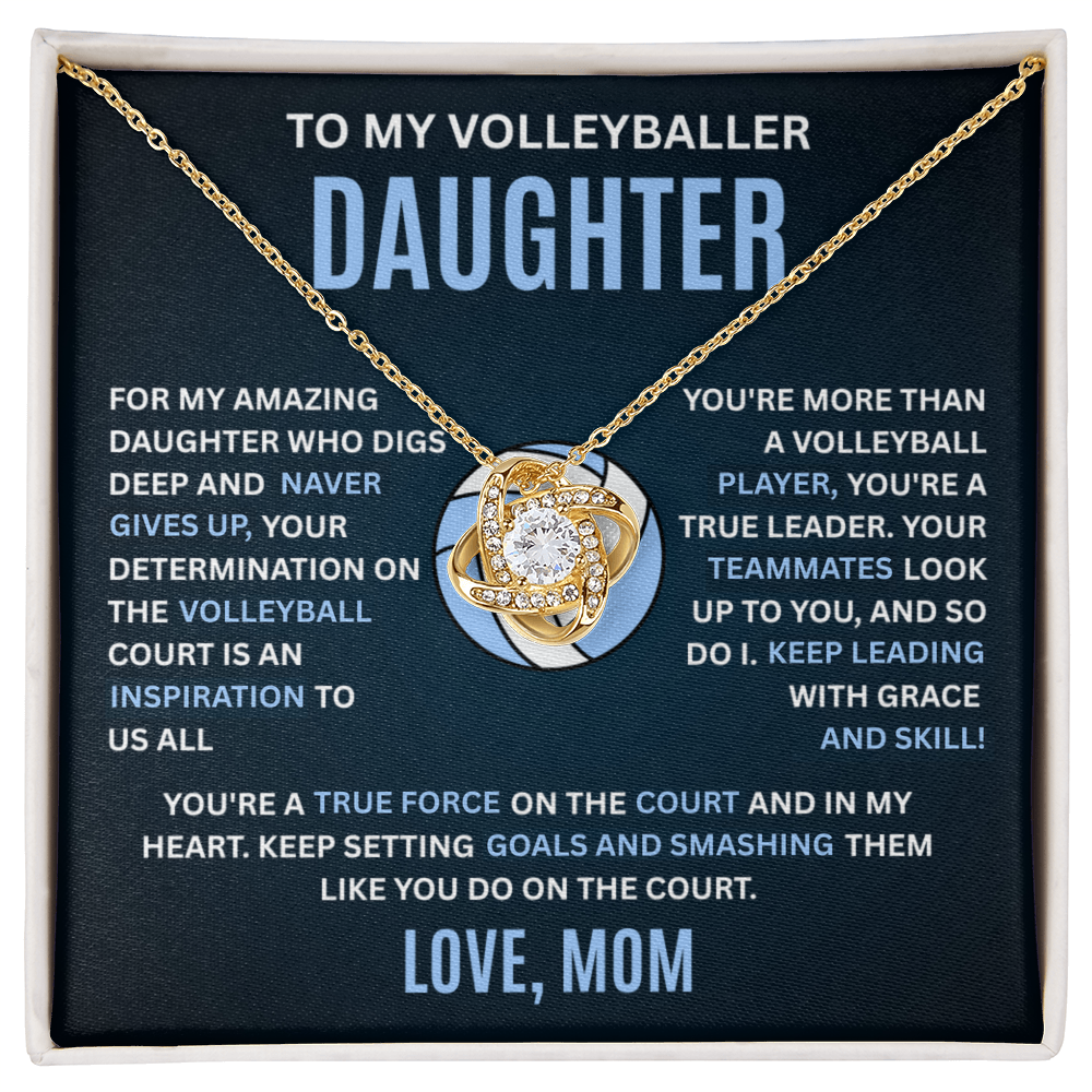 Volleyball Heart Necklace Gift for Daughter from Mom Charm Gift