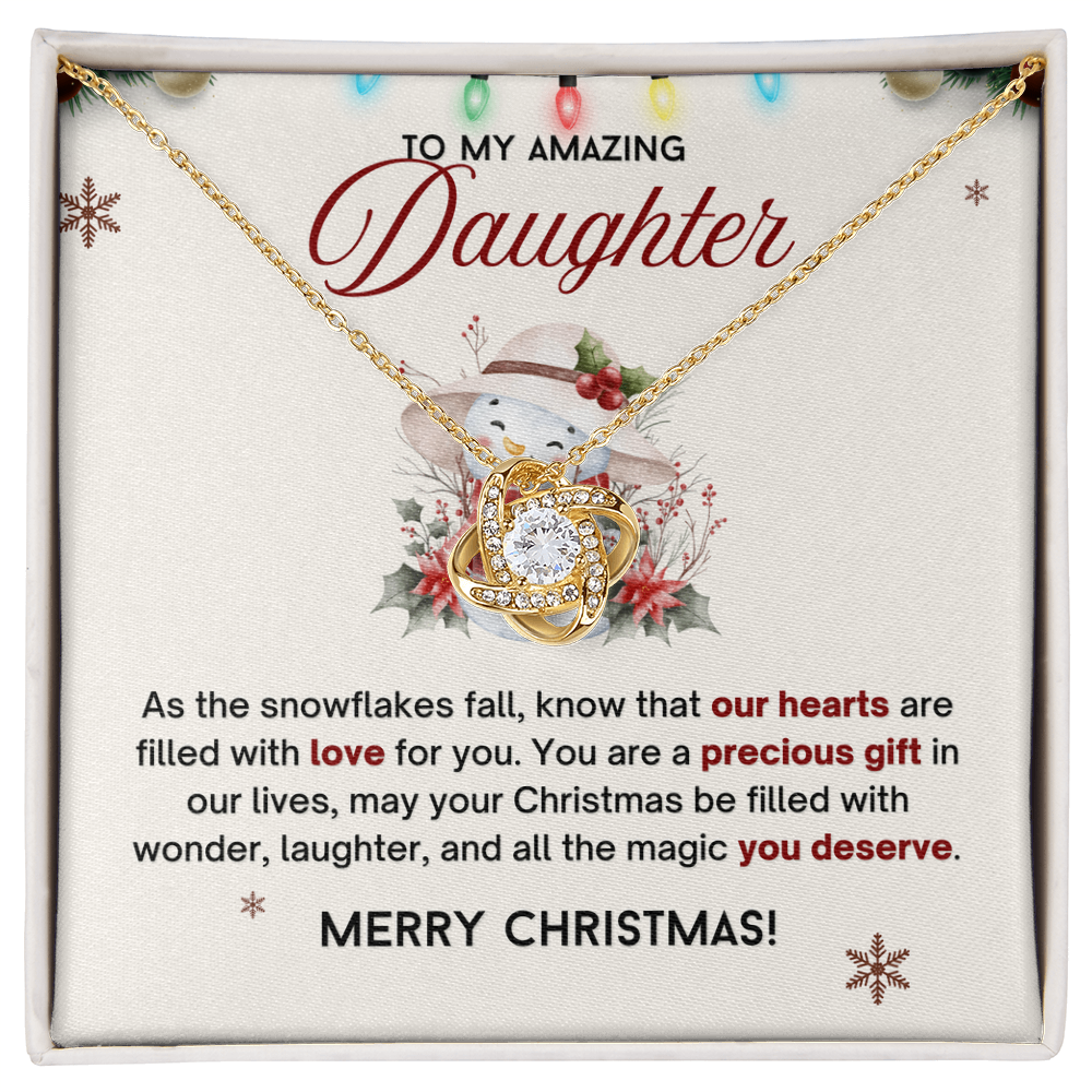 Love Knot Neckalce, Christmas Gifts for Daughter