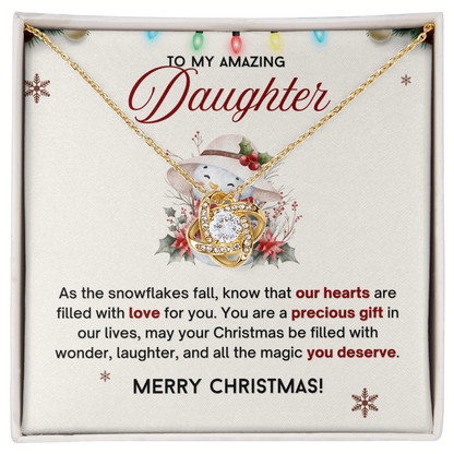 Love Knot Neckalce, Christmas Gifts for Daughter