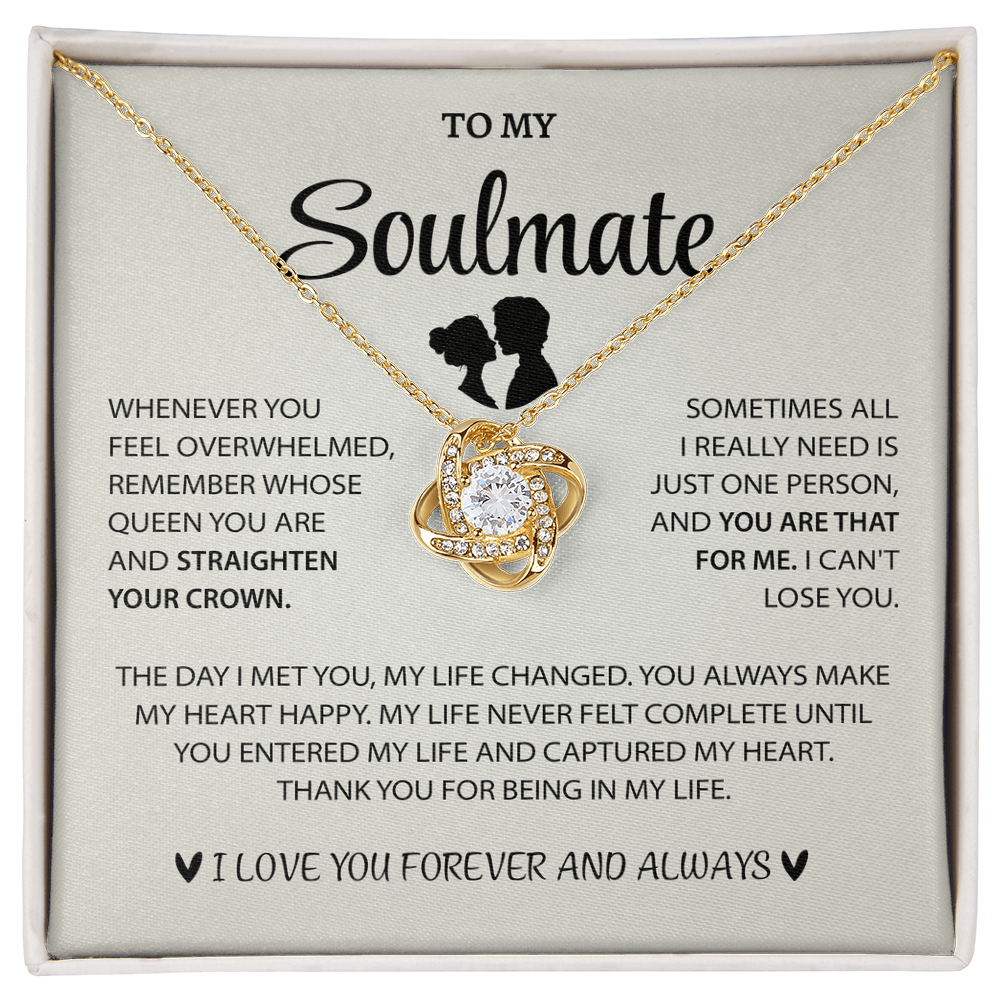 Love Knot Necklace - Heart Touching Love Letter to My Wife