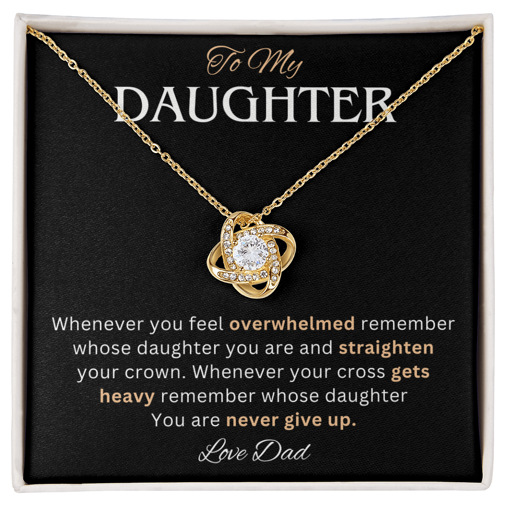 To My Daughter Necklace, She looks absolutely radiant with this necklace on