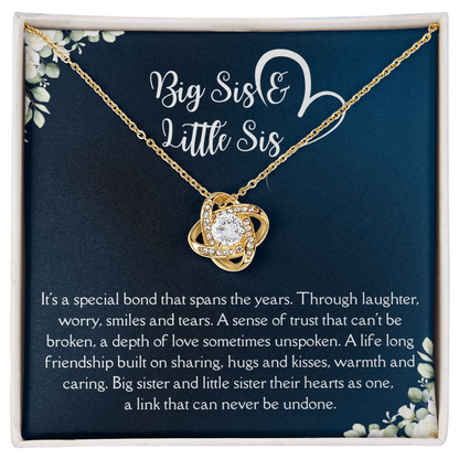 Sister Necklace Gifts From Brother, Birthday Gifts For Sister