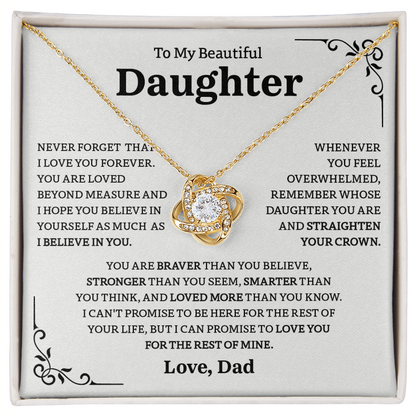 Gift For Daughter from Dad - Valentines Day Gift For Daughter