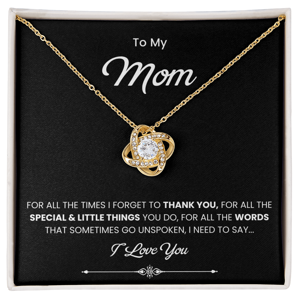 To My Beautiful Mom Necklace, Gift for Mom From Daughter or Son
