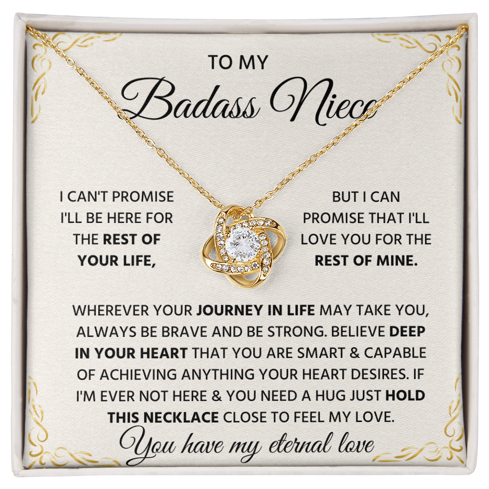 To My Badass Niece Gift, Unique Jewelry Pendant for Women