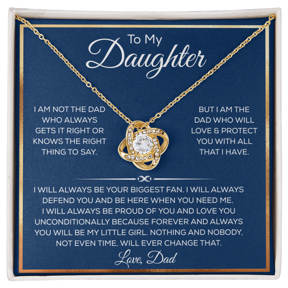 Daughter Necklace From Dad or Mom, It Adds A Glow to Her Beautiful Smile