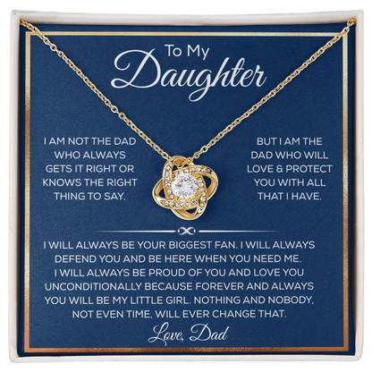 Daughter Necklace From Dad or Mom, It Adds A Glow to Her Beautiful Smile