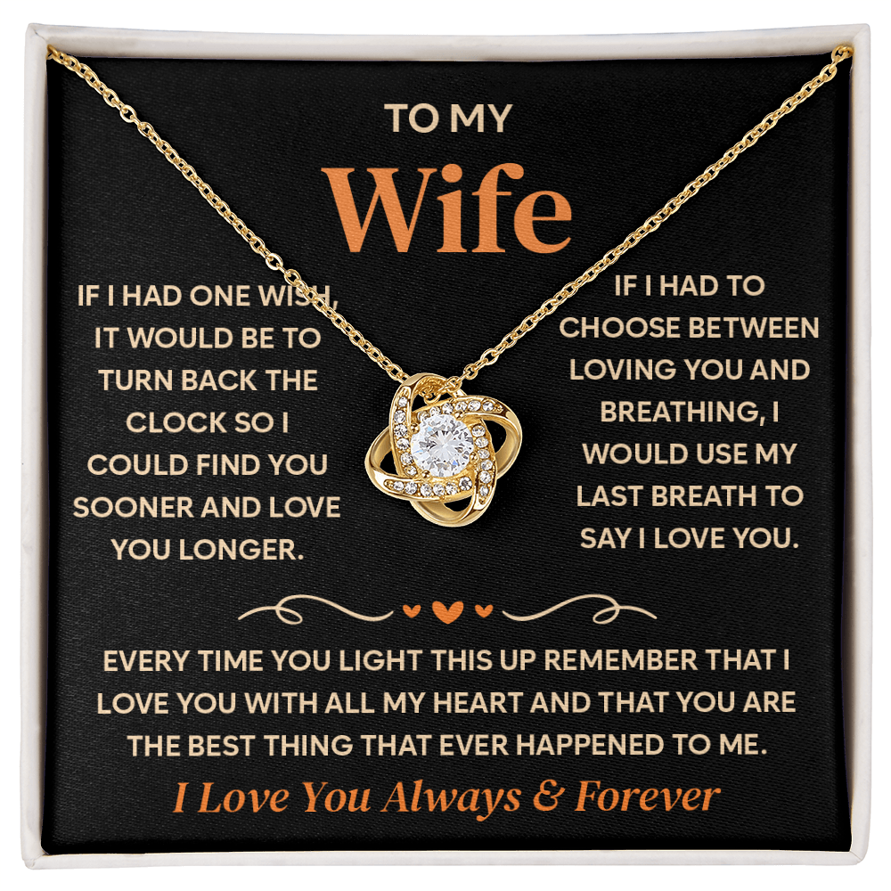 To My Wife Necklace, Birthday Gifts for Her