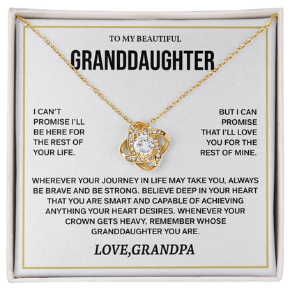 Granddaughter Necklace from Grandma, Birthday Gifts
