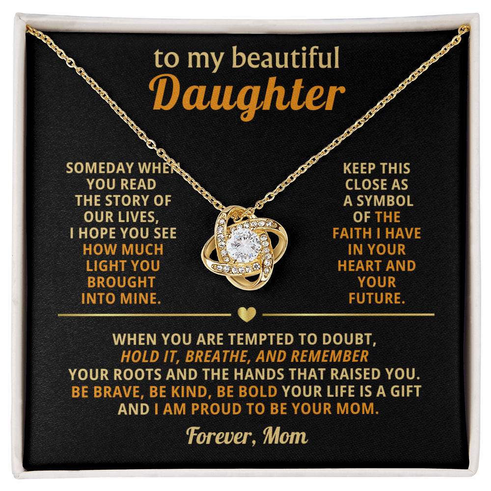 Mother Daughter Necklace, Every detail sparkles just like her