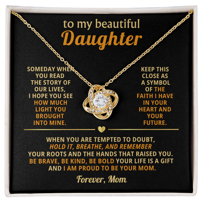 Mother Daughter Necklace, Every detail sparkles just like her