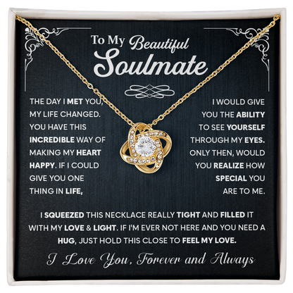 To My Soulmate Necklace, Wife Necklace