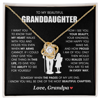 Granddaughter Necklace, Granddaughter Gifts from Grandma
