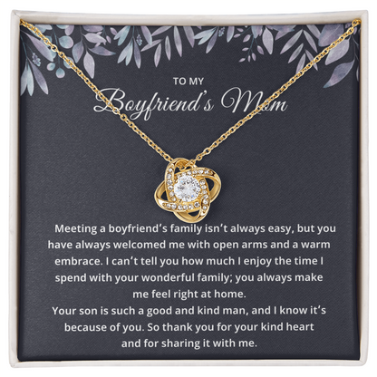 Boyfriend's Mom Gifts From Girlfriend – Necklace for Her, Mother's Day or Birthday Gift