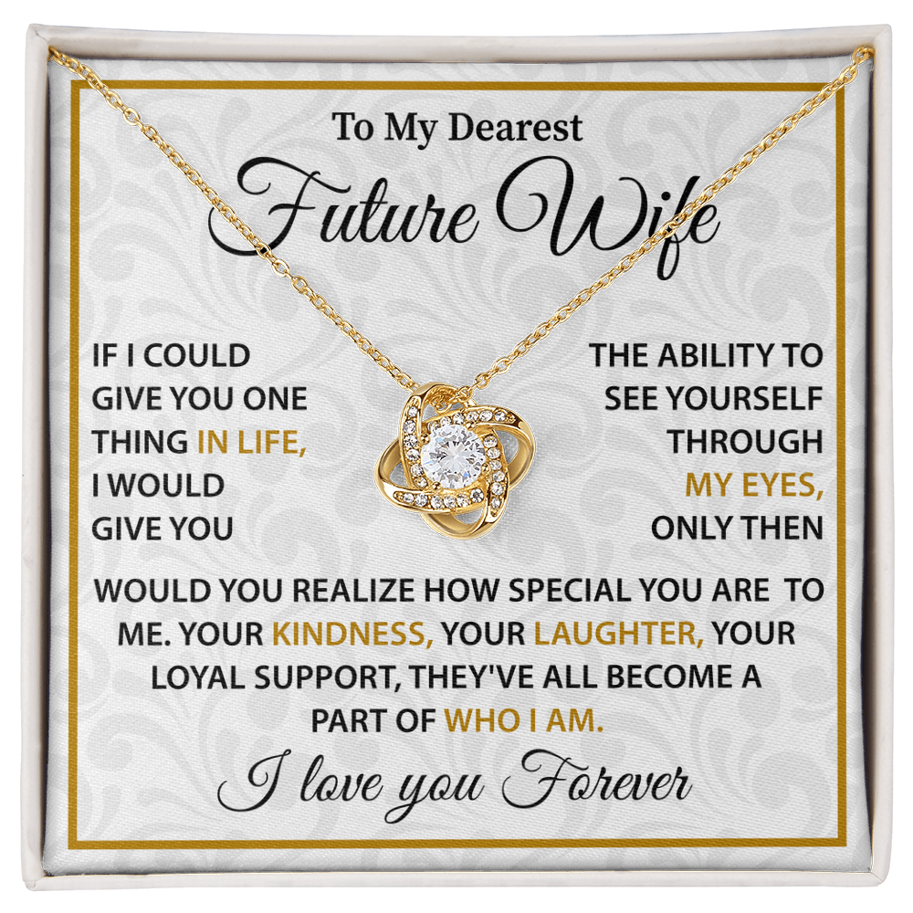 Silver Necklace For Future Wife - Birthday Present For Wife