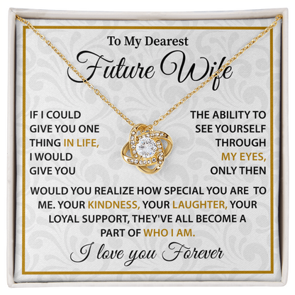 Silver Necklace For Future Wife - Birthday Present For Wife