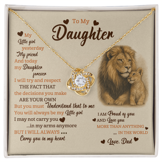 To My Daughter - You'll Always Be My Little Baby Girl Necklace