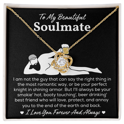 Soulmate Necklace For Her, When She Wears It, Your Soulmate Shines
