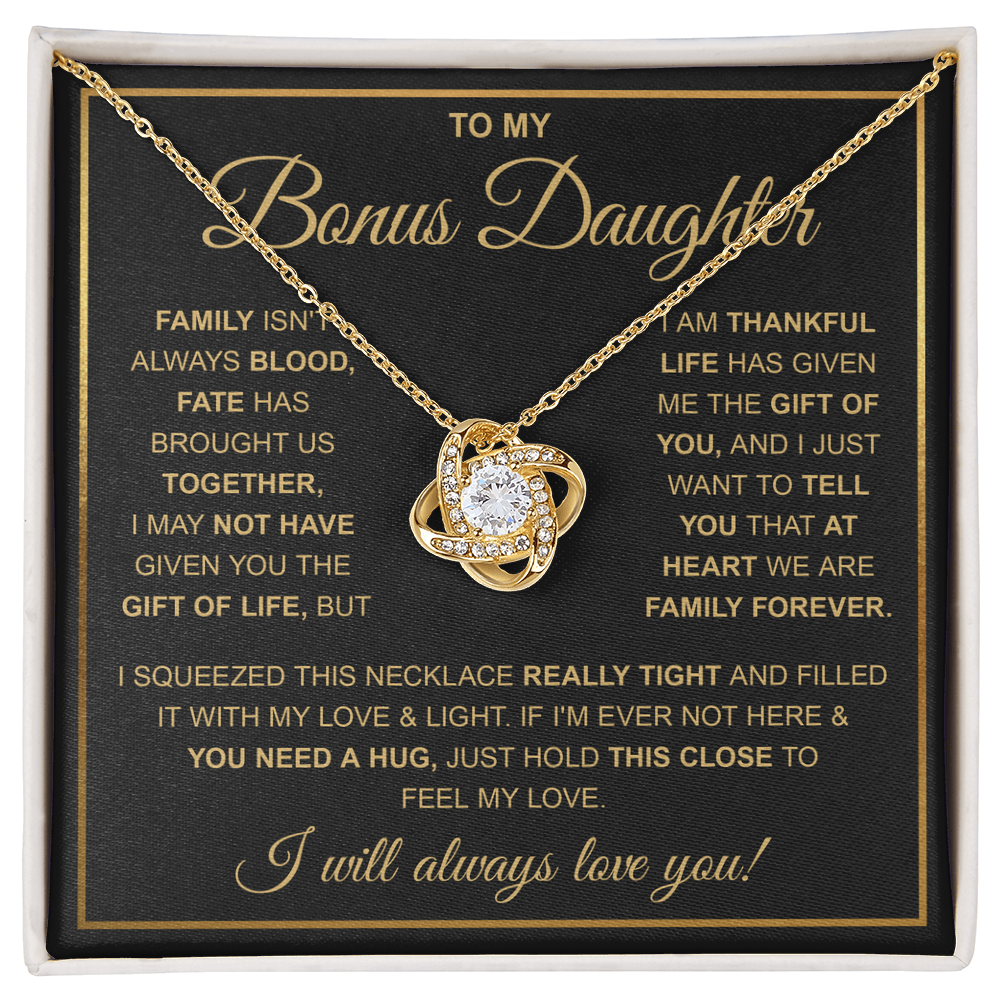 To My Stepdaughter Necklace, Adopted Daughter Birthday Gift