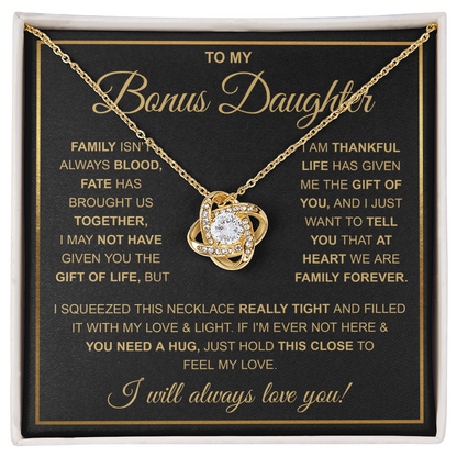 To My Stepdaughter Necklace, Adopted Daughter Birthday Gift