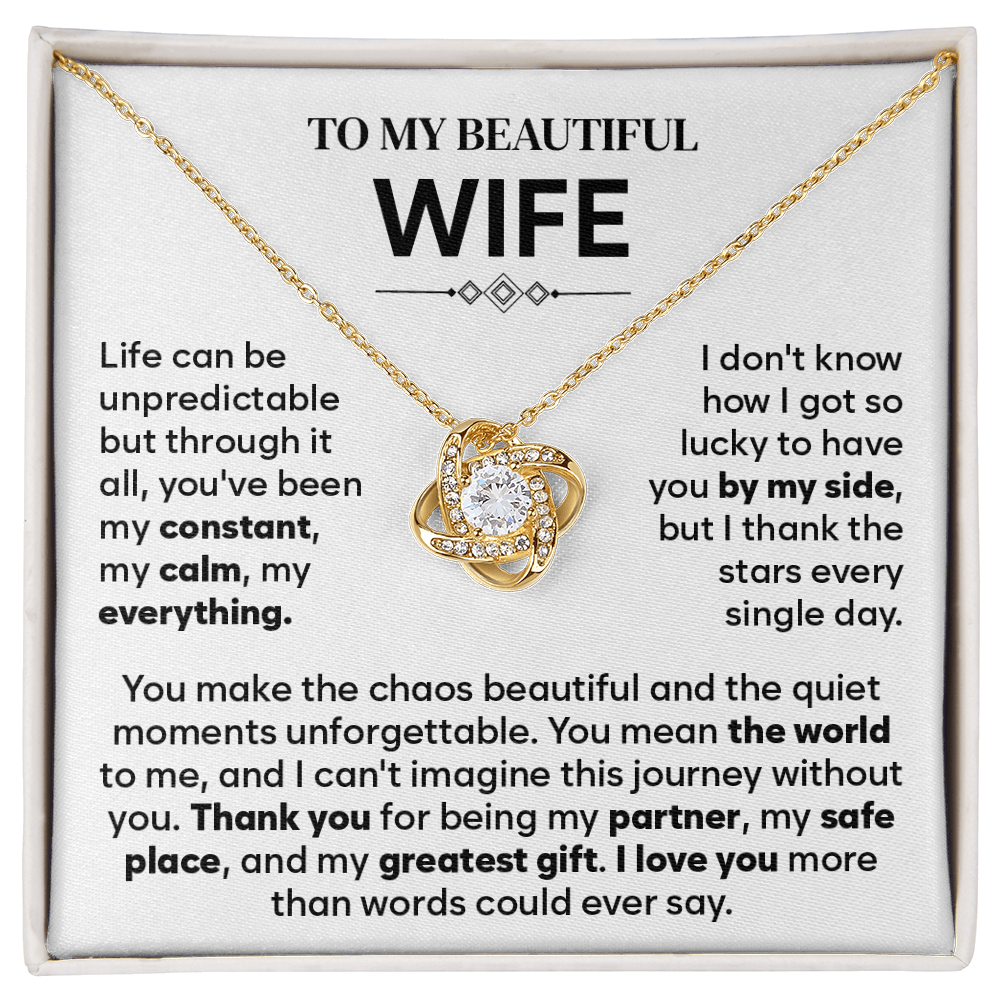 To My Wife Necklace Form Husband, Gift For Soulmate