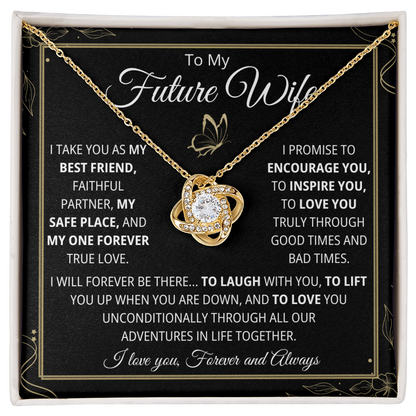 Future Wife Necklace, Love Knot Necklace