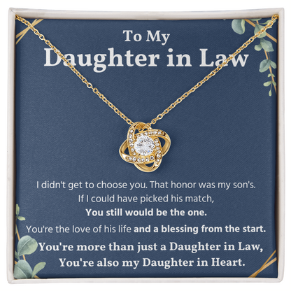 Daughter In Law Necklace, Valentines Day Gifts for Her