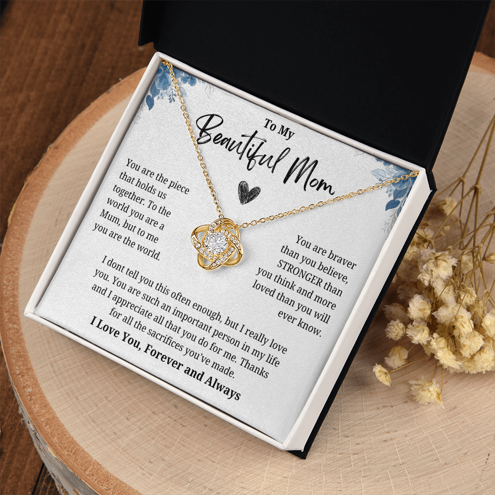 To My Beautiful Mom, Meaningful Mom Appreciation Keepsake