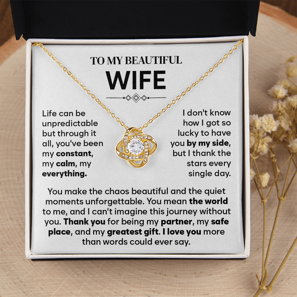 To My Wife Necklace Form Husband, Gift For Soulmate