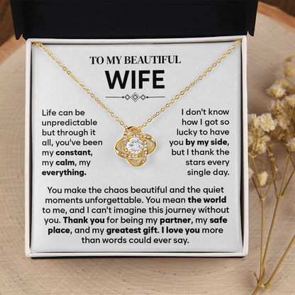 To My Wife Necklace Form Husband, Gift For Soulmate