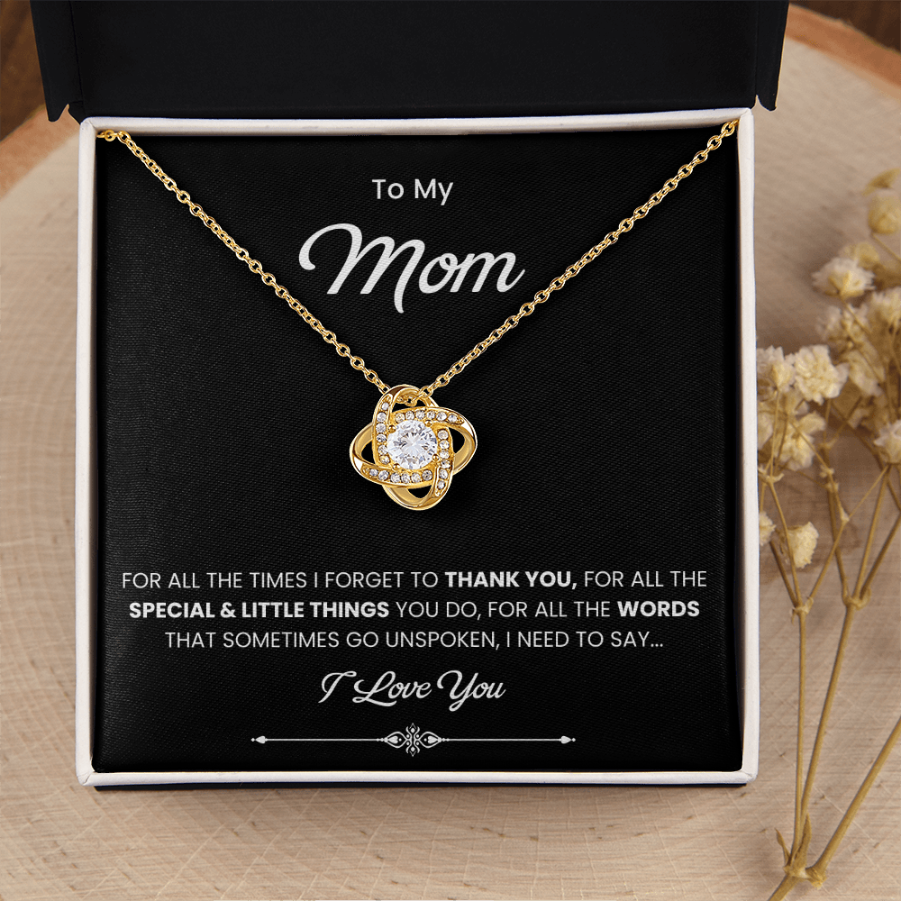 To My Beautiful Mom Necklace, Gift for Mom From Daughter or Son