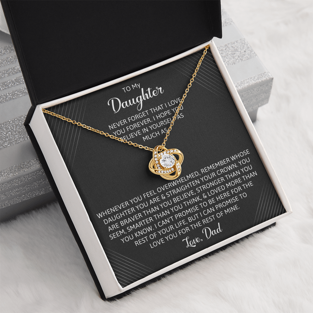 To My Daughter - You Are Braver Than You Believe Necklace