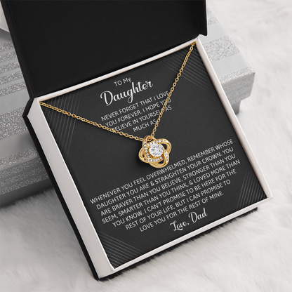 To My Daughter - You Are Braver Than You Believe Necklace