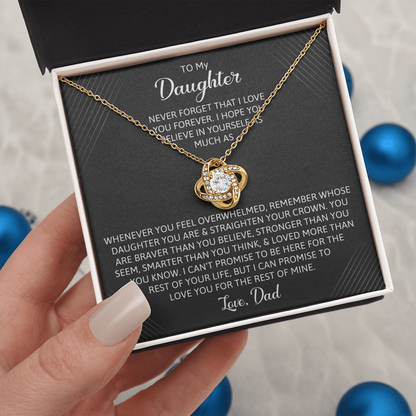To My Daughter - You Are Braver Than You Believe Necklace