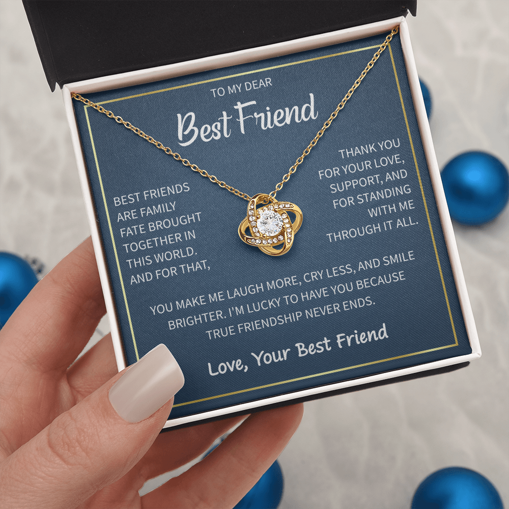 Heart Necklace To My Best Friend - Gift For My Female Bestie