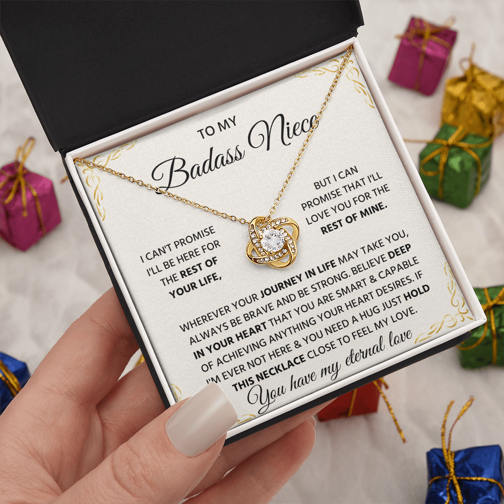 To My Badass Niece Gift, Unique Jewelry Pendant for Women