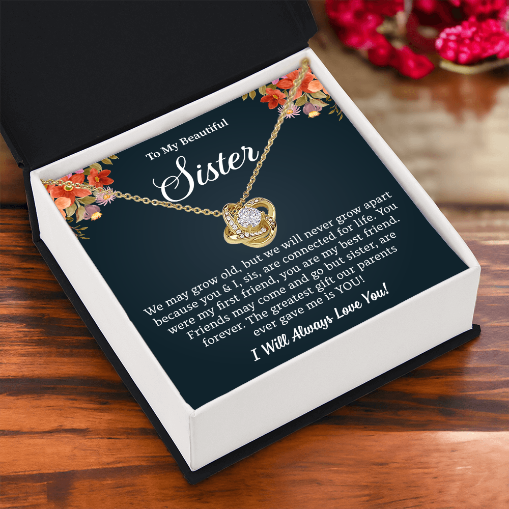 To My Sister Necklace, Every Moment Shines When She Wears This Necklace