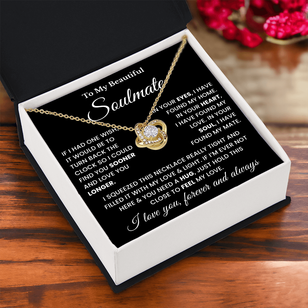 Valentines Day Gifts for Soulmate, 14k White Gold Necklace