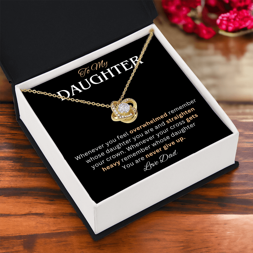 To My Daughter Necklace, She looks absolutely radiant with this necklace on